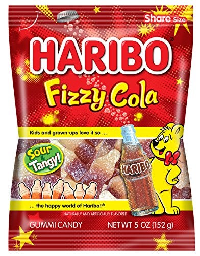 Haribo Gummi Candy Fizzy Cola 5 Ounce - Image 1