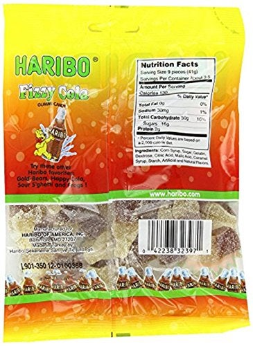 Haribo Gummi Candy Fizzy Cola 5 Ounce - Image 5