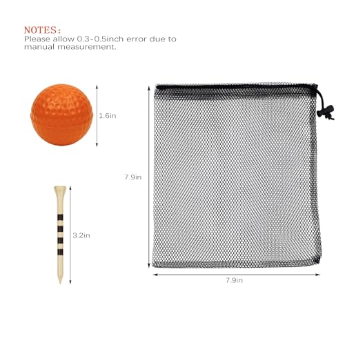 Bac-kitchen 12 Pack Foam Golf Practice Balls - Realistic Feel and Limited Flight Training Balls for Indoor or Outdoor (12 Multicolor) - Image 2
