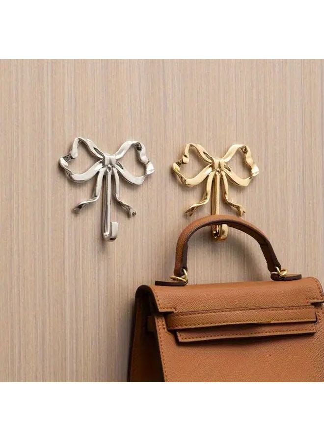 خطاف فراشة ذهبي مقاوم للصدأ، سبيكة زنك ثقيلة، مثبت على الحائط، 3 قطع - Image 4