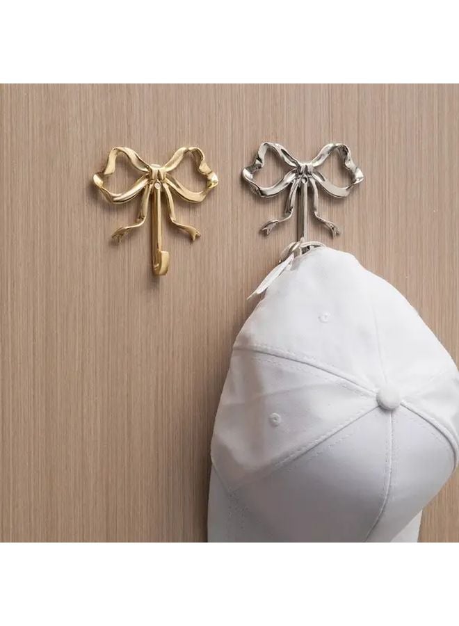 خطاف فراشة ذهبي مقاوم للصدأ، سبيكة زنك ثقيلة، مثبت على الحائط، 3 قطع - Image 2