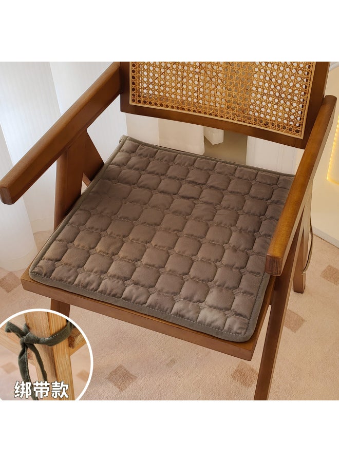 Thickened Cushion Cushion Winter Dutch Velvet Quilted Non-slip Student Classroom Seat Cushion Office Chair Cushion Cushion