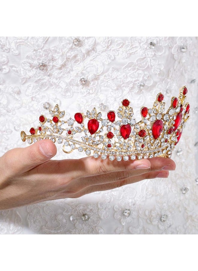 Baroque Wedding Crowns Rhinestone Bridal Crowns And Tiaras Crystal Bride Crown Prom Costume Party Hair Accessories For Women And Girls (Red) - pzsku/Z0A60AC45B39D99FA4E2EZ/45/_/1735567028/cdfcb861-e3bc-4b78-a19e-37cbcdf1d336