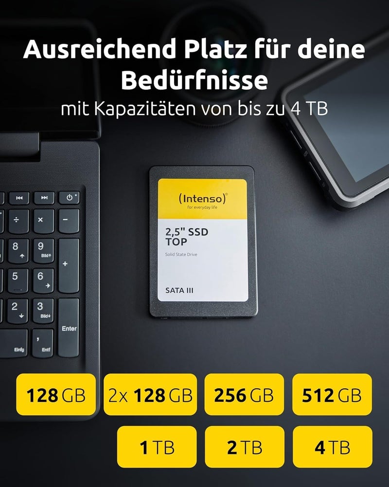 128GB SSD Sata 3 470/540MB, Black - Image 3
