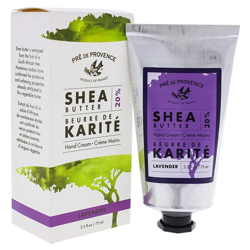 Pre de Provence Beurre De KaritÃ© Moisturizing Collection, Shea Butter Enriched Nourishing, Hand Cream, 75ML, Lavender - Image 1