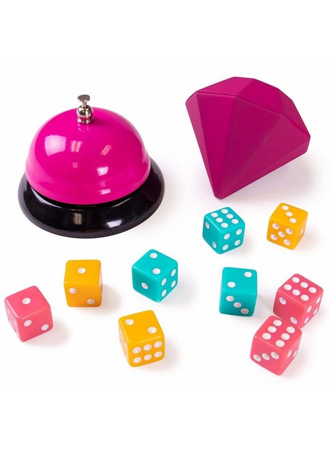 Brybelly - Bunco: A Very Social Game 12Player Party Dice Game Includes Dice Scorecards Pencils Bell & Squishy Traveling Jewel Family Game Night Board Games Party Supplies & Fun Activities - Image 1