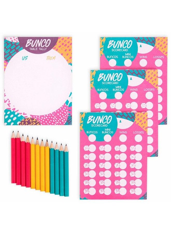 Brybelly - Bunco: A Very Social Game 12Player Party Dice Game Includes Dice Scorecards Pencils Bell & Squishy Traveling Jewel Family Game Night Board Games Party Supplies & Fun Activities - Image 1