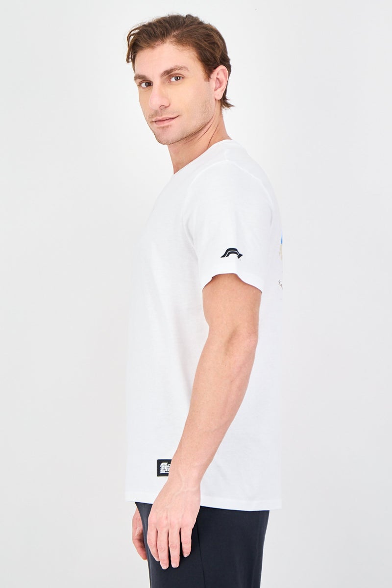 PUMA Men Sportswear Fit Short Sleeve Outdoor T-Shirt, White - Image 2
