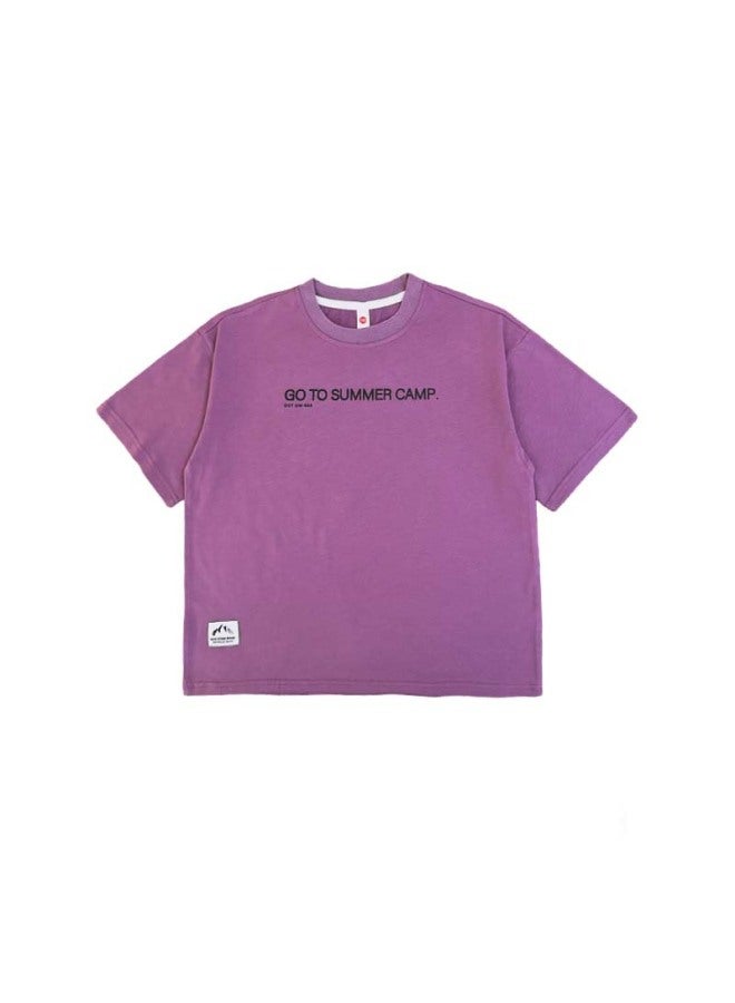 Anguyuanbao Children's Clothing Summer New Casual Round Neck Tops For Girls Breathable Short Sleeve T-shirts