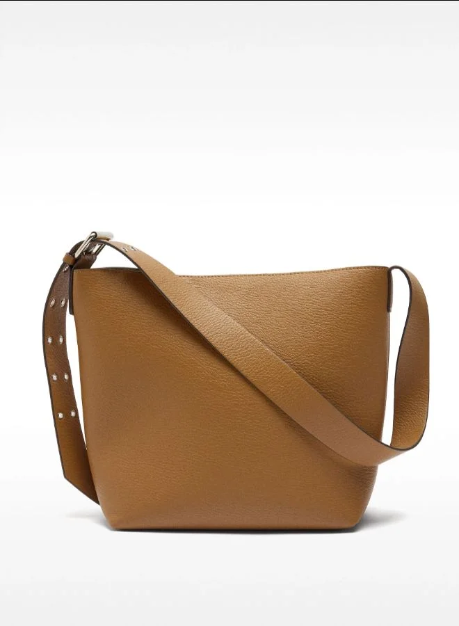 بارفوا حقيبة كتف بحزام مرصع