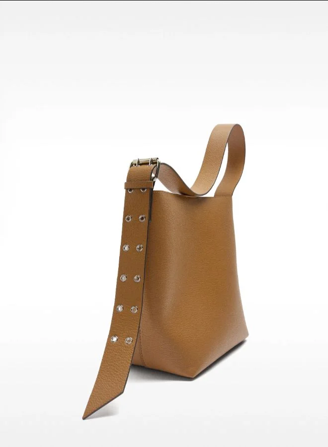 بارفوا حقيبة كتف بحزام مرصع