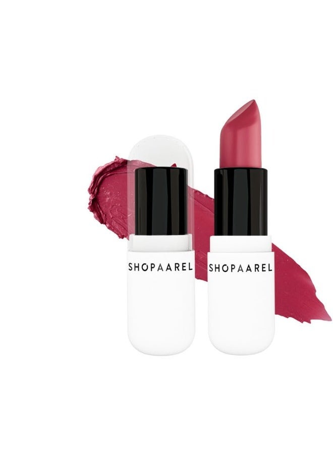 شوبارل أحمر الشفاه "فيلفيت فيوجن مات" (Velvet Fusion Matte) من Shopaarel – ترطيب يدوم طويلاً ولمسة نهائية مخملية ناعمة – درجة Charmed10 - Image 1