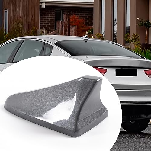 AMSPRAC Shark Fin Antenna Cover,Car Roof Antenna Caps fit for Kia Optima 2014-2020,for Hyundai Sonata 2015-2019(NOT Sport),for Genesis Sedan G80 2015-2017,for Elantra Sedan 2011-2016,Silver - Image 1