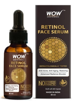 WOW Skin Science WOW Skin Science Retinol Face Serum Oil Free Skin Plumping Boost Collagen Anti Acne Anti Aging Restoration  - Image 1