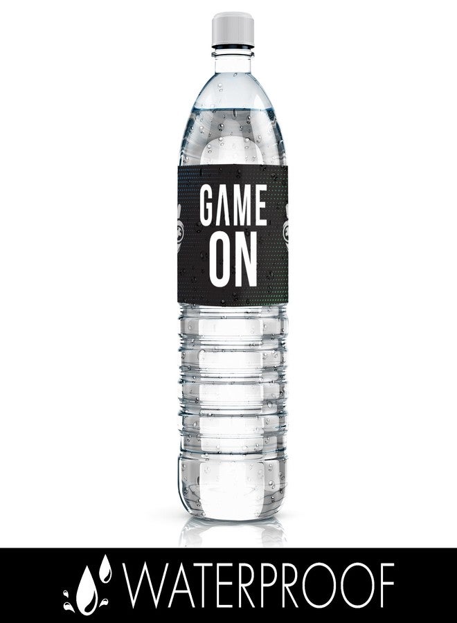 DISTINCTIVS Gamer Birthday Party Favors - Video Game Water Bottle Labels - 20 Waterproof Stickers for Gaming Birthday Party Decorations and Supplies - Image 4