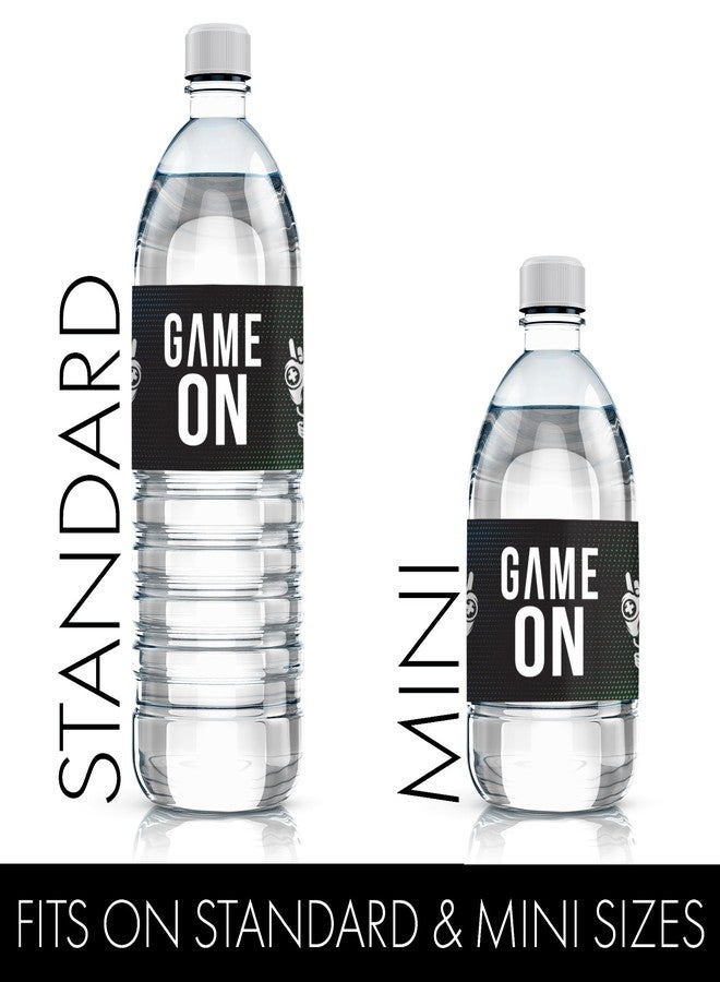 DISTINCTIVS Gamer Birthday Party Favors - Video Game Water Bottle Labels - 20 Waterproof Stickers for Gaming Birthday Party Decorations and Supplies - Image 3