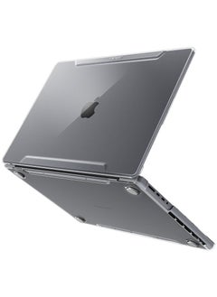 Thin Fit Macboox Pro 16 inch Case compatible with M4 Pro / M4 Max (2024) /  M3 Pro / M3 Max (2023) and M2 Pro / M2 Max A2780 (2023) / M1 Pro / M1 Max A2485 (2021) Transparent Protective Hard Shell Cover - Crystal Clear