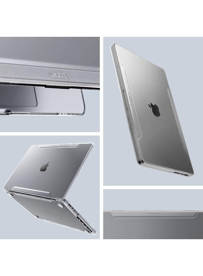 Spigen Thin Fit Macboox Pro 16 inch Case compatible with M5 (2026) / M4 Pro / M4 Max (2024) /  M3 Pro / M3 Max (2023) and M2 Pro / M2 Max A2780 (2023) / M1 Pro / M1 Max A2485 (2021) Transparent Protective Hard Shell Cover - Crystal Clear - Image 3