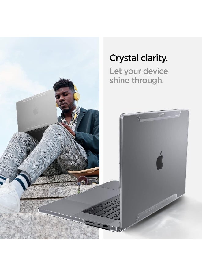 Spigen Thin Fit Macboox Pro 16 inch Case compatible with M5 (2026) / M4 Pro / M4 Max (2024) /  M3 Pro / M3 Max (2023) and M2 Pro / M2 Max A2780 (2023) / M1 Pro / M1 Max A2485 (2021) Transparent Protective Hard Shell Cover - Crystal Clear - Image 4