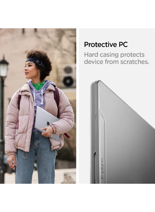 Spigen Thin Fit Macboox Pro 16 inch Case compatible with M5 (2026) / M4 Pro / M4 Max (2024) /  M3 Pro / M3 Max (2023) and M2 Pro / M2 Max A2780 (2023) / M1 Pro / M1 Max A2485 (2021) Transparent Protective Hard Shell Cover - Crystal Clear - Image 5