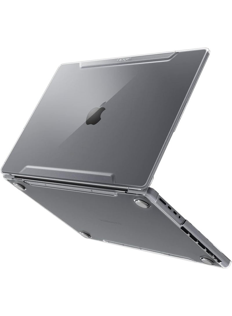 Spigen Thin Fit Macboox Pro 16 inch Case compatible with M5 (2026) / M4 Pro / M4 Max (2024) /  M3 Pro / M3 Max (2023) and M2 Pro / M2 Max A2780 (2023) / M1 Pro / M1 Max A2485 (2021) Transparent Protective Hard Shell Cover - Crystal Clear - Image 1