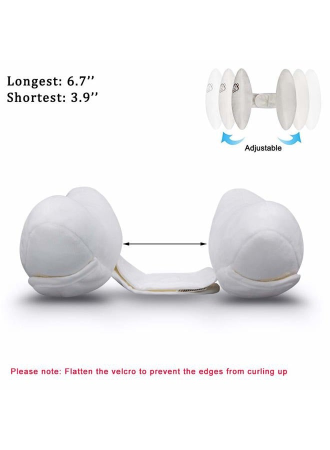 Inchant Adjustable Baby Soft Head Neck Support - Children Travel Car Seat Safety Pillow Cushion, Banana. - Image 2