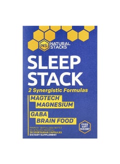 Natural Stacks Natural Stacks, Sleep Stack, 2 Bottles, 15 Vegetarian Capsules Each  - Image 1
