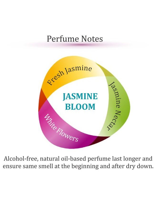 Zoha , Jasmine Bloom Perfume for Women and Men, Alcohol-Free Hypoallergenic Vegan Fragrance Oil-Mist - Image 2