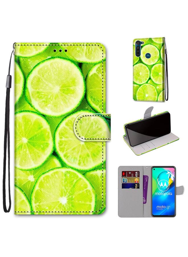 S-TOP Case For Motorola Moto G8 Power Coloured Drawing Cross Texture Horizontal Flip PU Leather Case with Holder & Card Slots & Wallet & Lanyard - Image 1