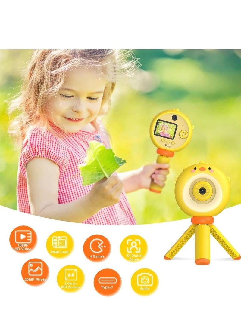 Kids Selfie Camera Toys, Children's Camera with Flip Up Lens for Selfie & Video, 20 MP Photo 1080P HD Digital Camera with Flash Lamp, Video Recorder, Birthday Gifts for Boys Girls - Image 5