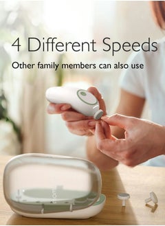 Momcozy Baby Nail File Electric, Gentle Baby Nail Trimmer Electric Rechargable, Baby Nail Clipper Electric  - Image 2