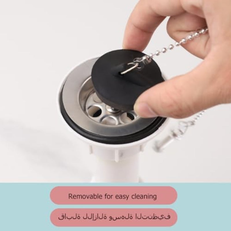 مصيدة زجاجات تلسكوبية لحوض الغسيل، مجموعة أنابيب تصريف حوض الحمام قابلة للتعديل 1-1/4، مصيدة سباكة مضادة للرائحة مع مكونات من الفولاذ المقاوم للصدأ باللون الأبيض - Image 3