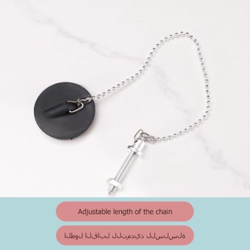 مصيدة زجاجات تلسكوبية لحوض الغسيل، مجموعة أنابيب تصريف حوض الحمام قابلة للتعديل 1-1/4، مصيدة سباكة مضادة للرائحة مع مكونات من الفولاذ المقاوم للصدأ باللون الأبيض - Image 4