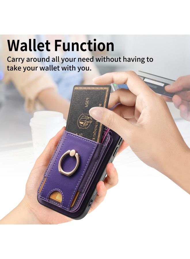 Zaboon Case For iPhone 13 Pro Retro Splitable Magnetic Stand Card Bag Leather Phone Case - Image 5