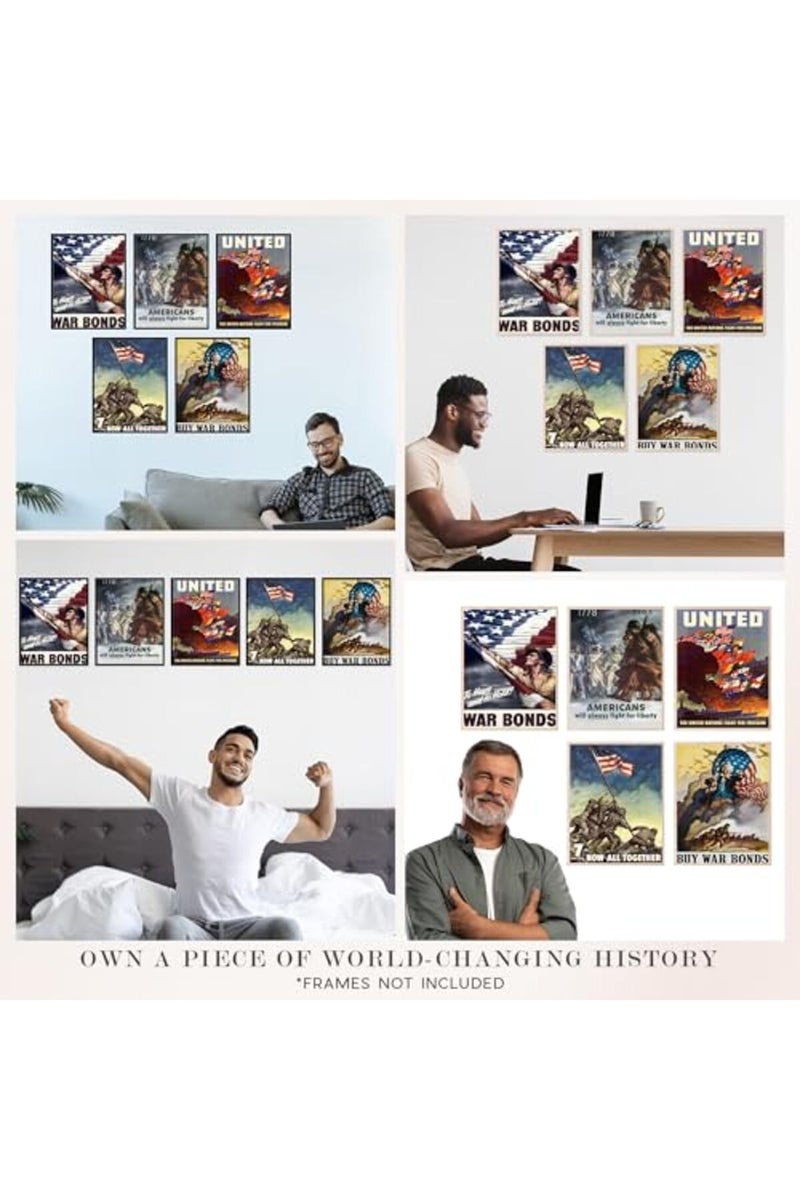 Insire WW2 Poster, WW2 Propaganda Poster | WWII Poster, Vintage Propaganda Poster | Poster WW2 Set | WW2 Propaganda Posters , Set of 5 WW2 Decor UNFRAMED, (8x10") Set 4 - Image 4