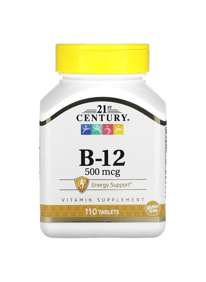 21st Century HealthCare - Vitamin B-12 500 mcg 110 Tabs - Image 1