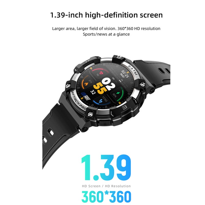 Smart Bracelet: Silver IP68 Waterproof Long-Lasting Battery Life Fitness Tracker Bracelet - Accurate Health Monitor Bracelet for Men Women Daily Use Sports - Image 3