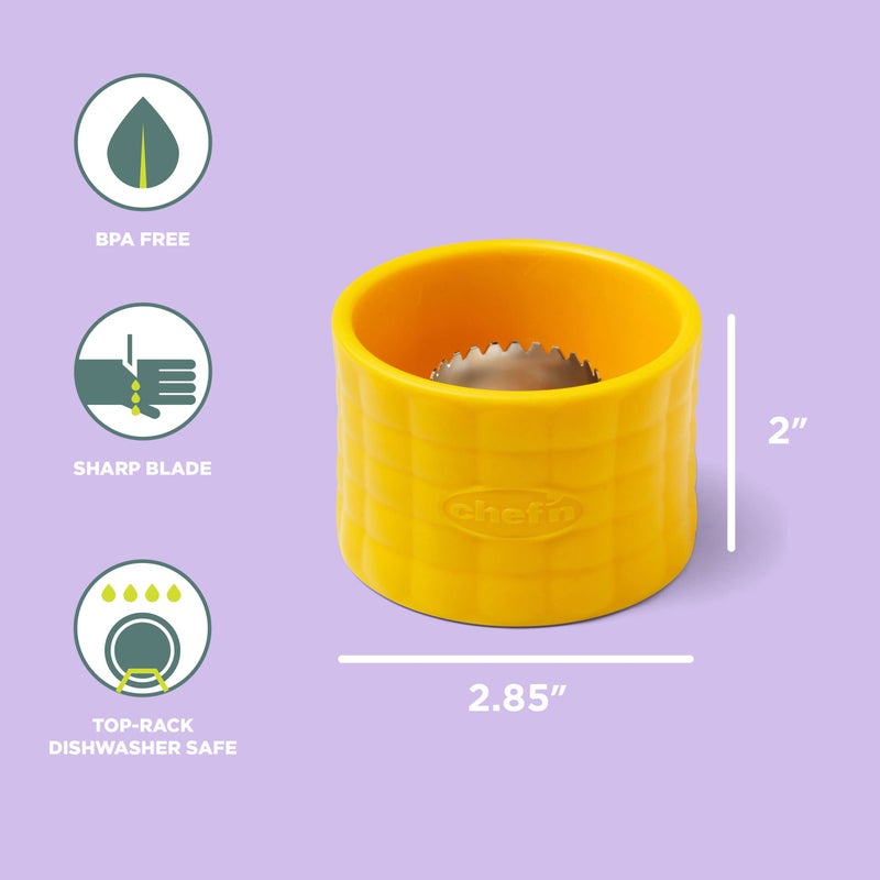 Chef'n 102-812-017 Cob Corn Stripper - Image 3
