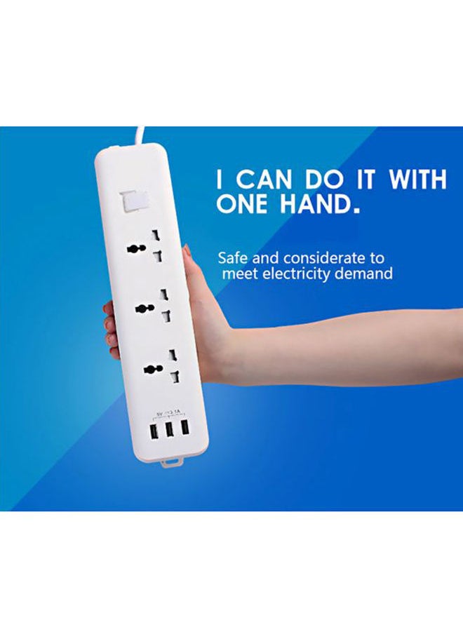 NIBEMINENT Multi-Outlet Power Strip White  - Image 5