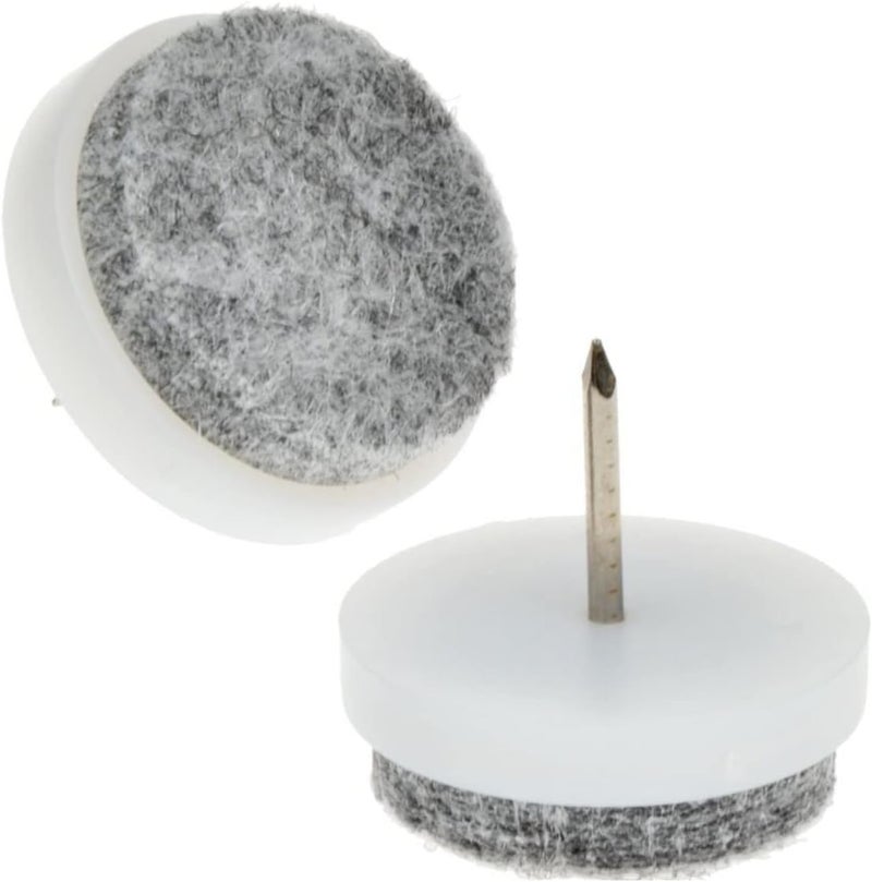 Furniture Felt Pads Heavy Duty Felt Pads for Sliding Chairs Protect Chair Legs Parquet Floors and Many Uses (Grey * White, 20mm) - Image 3