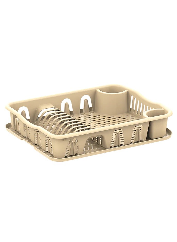 Cosmoplast Large Dish Rack with Drainer (ivory) 