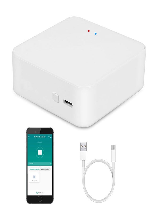 بوابة Smart Hub: بوابة اتصال متعددة البروتوكولات تدعم تقنيات واي فاي، وزيغبي، وبلوتوث، تحكم عن بُعد عبر التطبيق، تحكم صوتي، جسر للمنزل الذكي متوافق مع أليكسا/جوجل هوم - Image 1