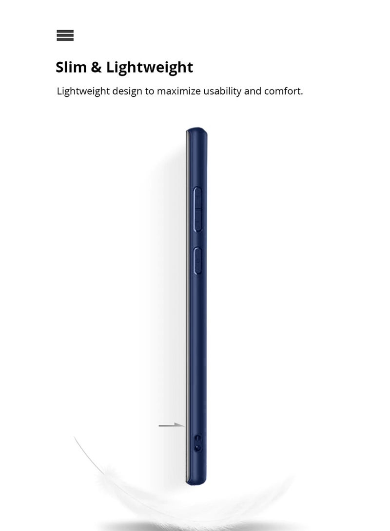 Wtech Lens Series TPU Silicone Leather Texture Case Cover For Samsung Galaxy S24 Ultra 5G 2024 Navy Blue - Image 5