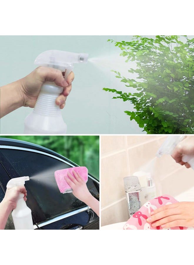 Cosywell Spray Bottle Mist Spray Stream Trigger Replacement Parts Spray Bottle Trigger Sprayer Bottle Nozzles With Pipes Fits 8 oz /16 oz 28/400 Round Neck Bottles Clear 2 Pcs (2PCS, Clear) - Image 5