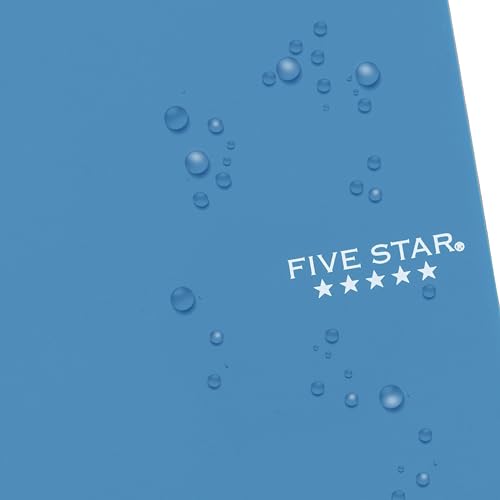 Five Star Spiral Notebook, 1 Subject, College Ruled Paper, Personal Size, 4-3/8" x 7", 80 Sheets, Fights Ink Bleed, Water Resistant Cover, Tidewater Blue (450048CG1-ECM) - Image 5