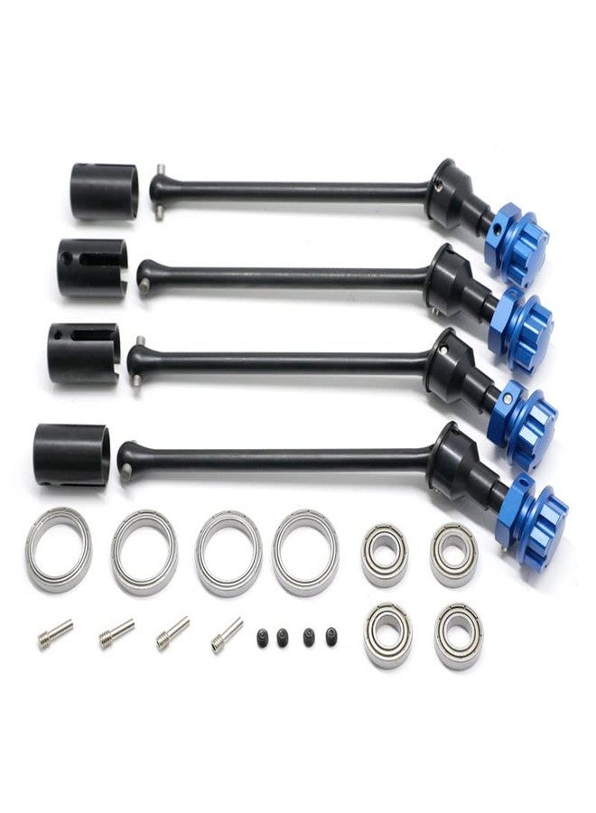 XBERSTAR RC Car Drive Shaft for 1/10 Traxxas MAXX WideMaxx RC Car Vehicle Front Rear Drive Shaft Universal Drive Shaft CVD (Black+Blue) - Image 1
