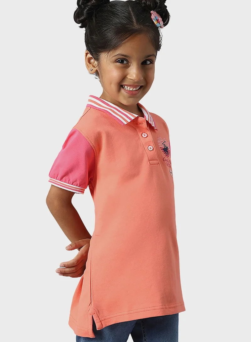 bhpoloclub Youth Color Block Polo