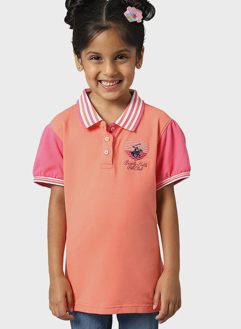 bhpoloclub Youth Color Block Polo