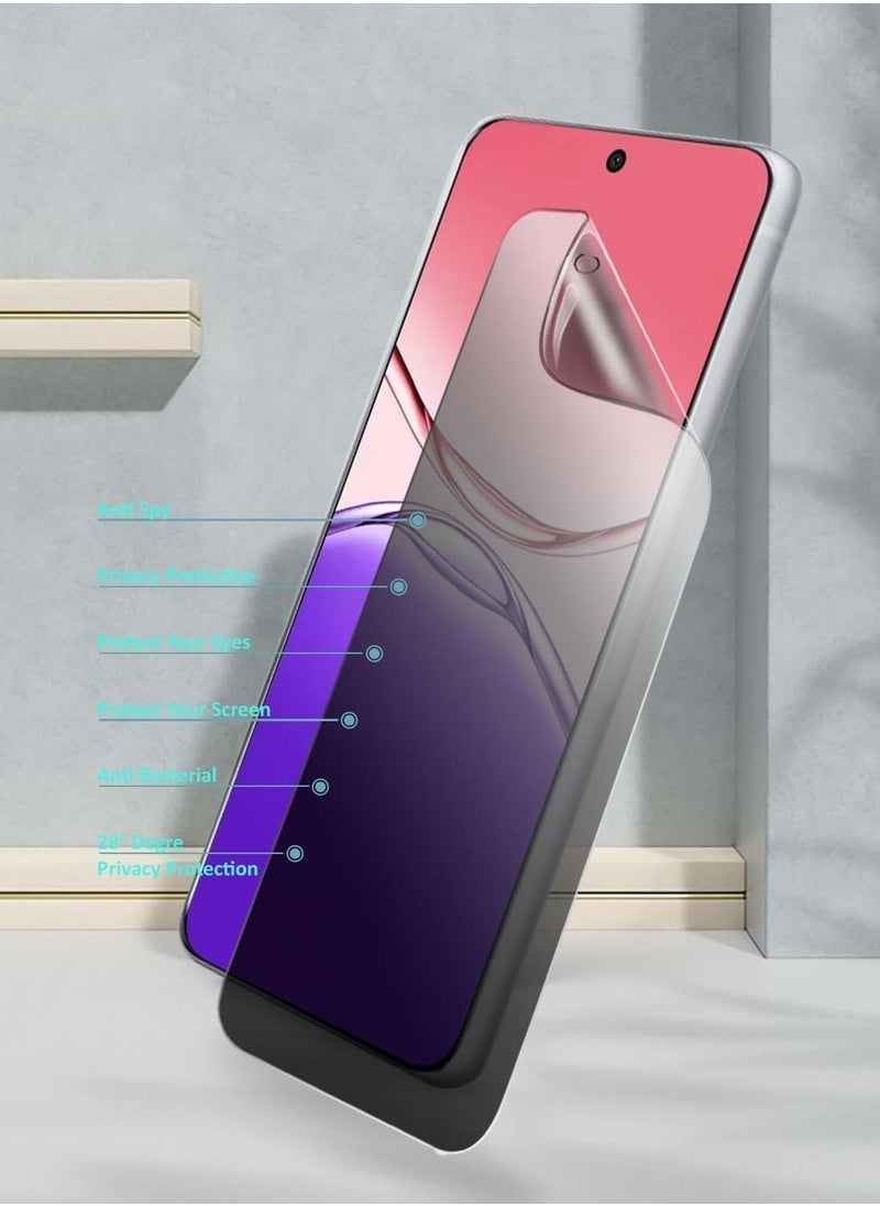 vesus Oppo A5 Pro 5G 2025 Premium Hydrogel Anti Spy / Anti Privacy Screen Protector â€“ Thin & Flexible Clear Film, Full Coverage, Smooth Touch, Scratch-Resistant, Bubble-Free Installation - Image 2