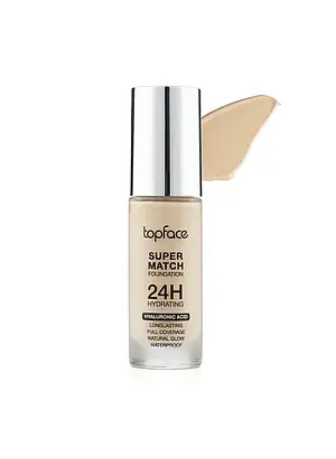 توب فايس كريم أساس مرطب يدوم 24 ساعة - 002 لايت بيج